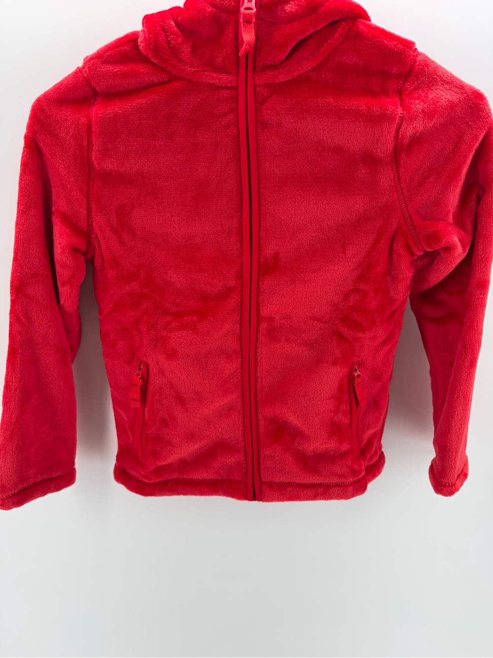 Land’s end Girls Red Hooded Softest Fleece Ever Hooded Jacket size L (10-12)